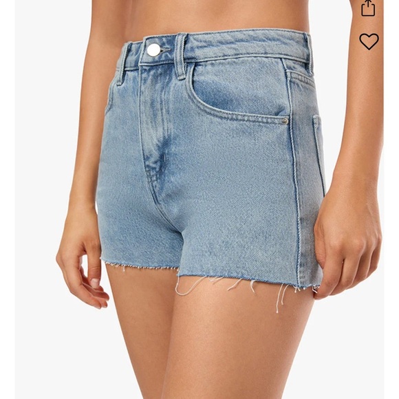 WeWoreWhat Pants - Weworewhat X REVOLVE Denim Highrise shorts super light size 27 NWT
